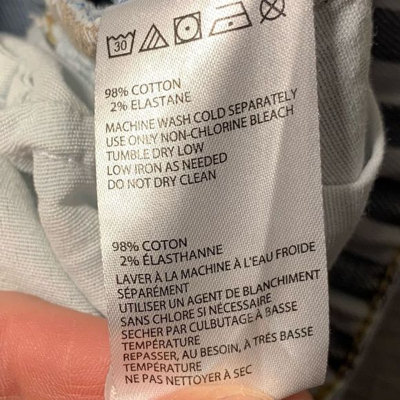 BDG URBAN OUTFITTERS High Rise Girlfriend Jeans in Rinsed w/Striped Yoke Sz 29 - Picture 12 of 15